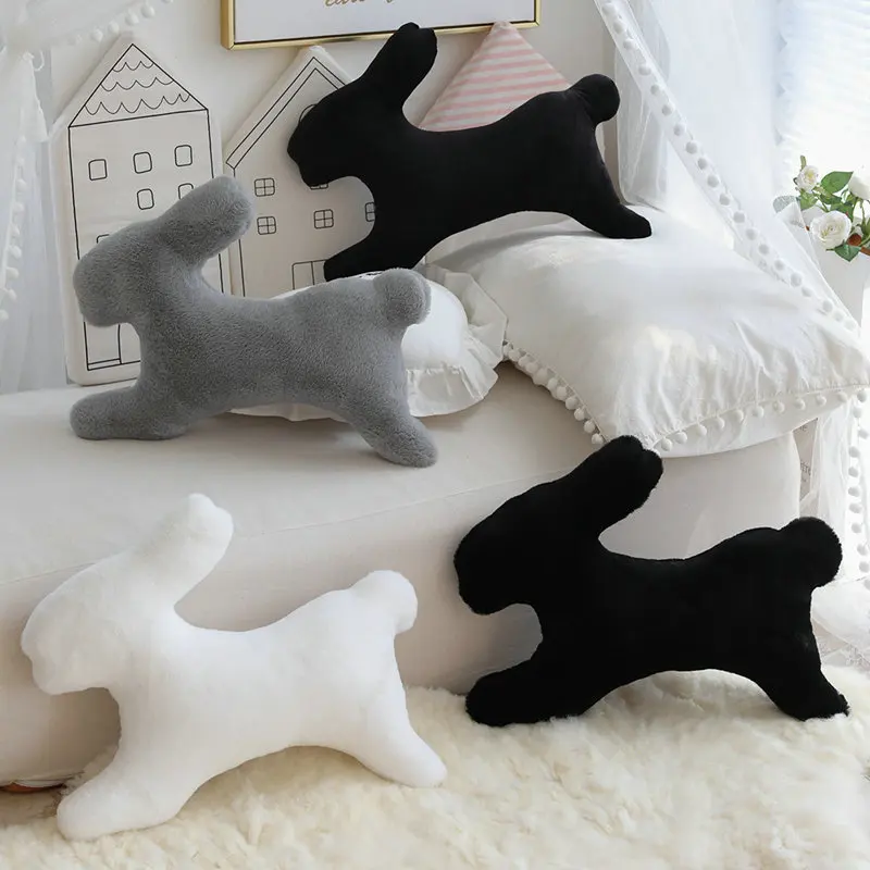 

Плюшевая игрушка кролик 46/70 см с мультяшным рисунком, мягкая милая кукла, подарок для девочек, милая пушистая кукла