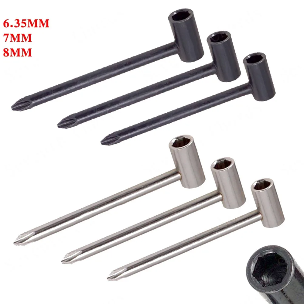 

3 PCS Hex Acoustic Guitar Truss Rod Adjusting Wrench Spanner 6.35mm 7mm 8mm Guitar Truss Rod Wrenches Tool Repair Accessories