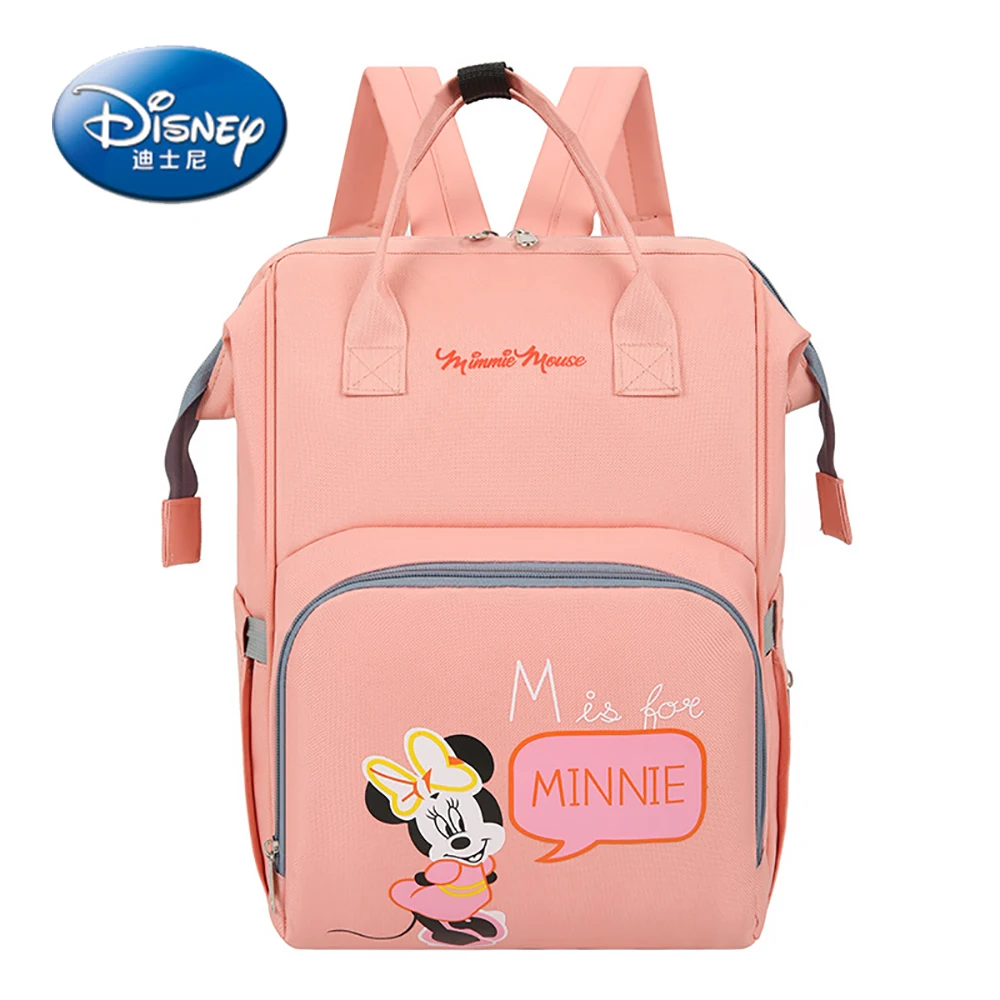 Disney Lovely Mickey Mouse Mommy Bag Mother And Baby Large Capacity Backpacks Ladies Lightweight Waterproof Oxford Fashion Bags