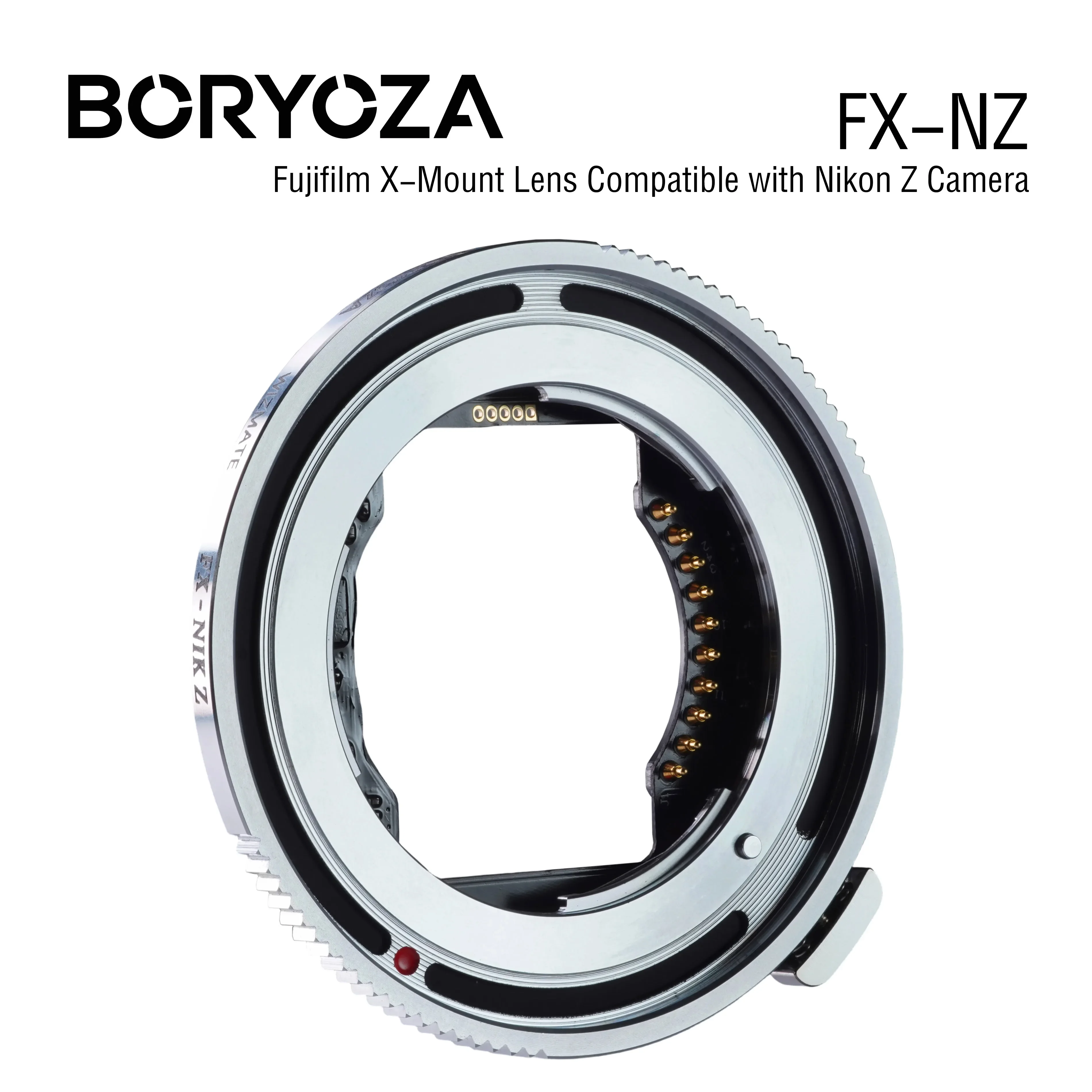 Фото Адаптер для автофокусных объективов BORYOZA FX-NZ: для объективов Fujifilm X Mount на камеры Nikon Z Mount №2
