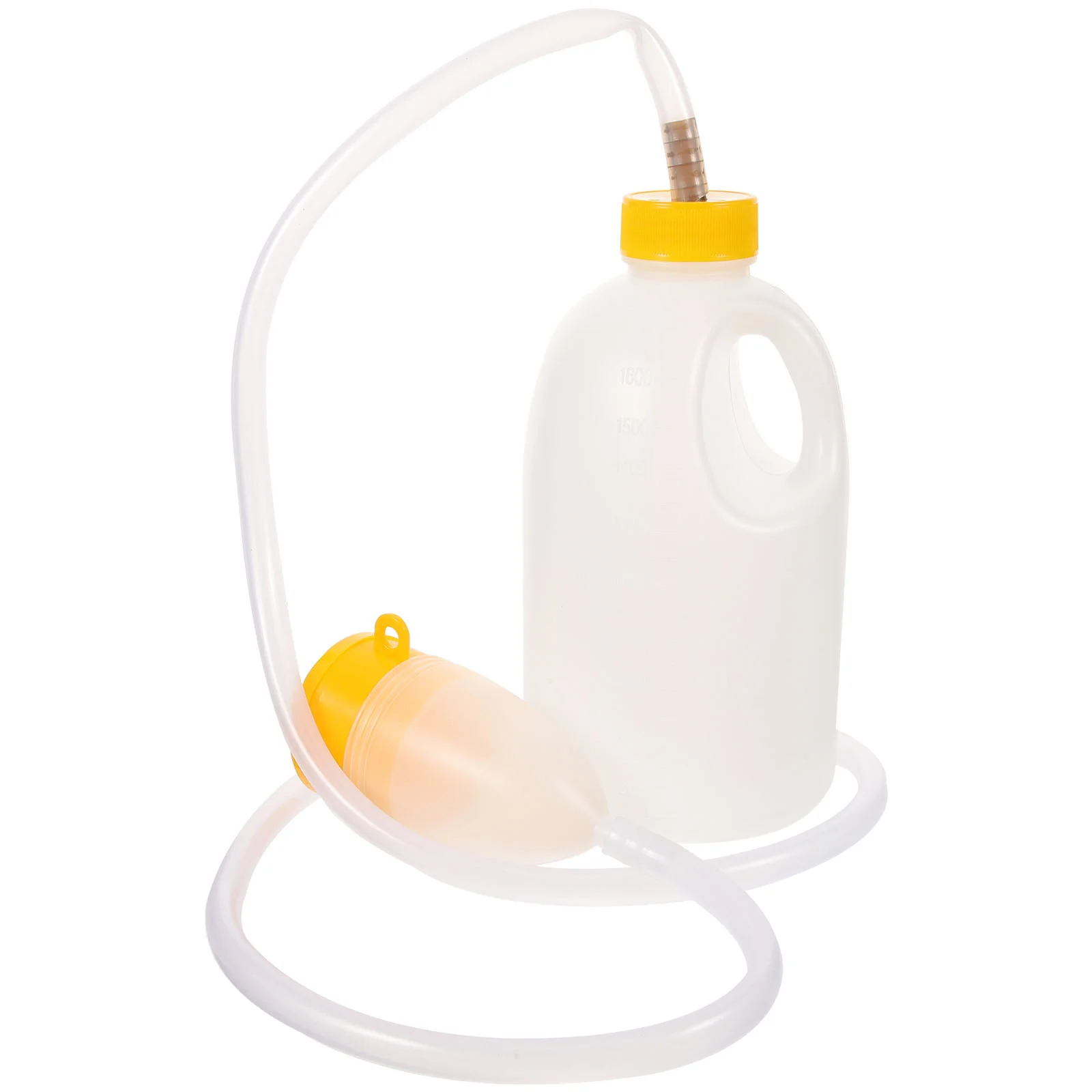 

1 Set Urinal Bottle Plastic Urine Jar Plastic Urinal Bottle Urinal with Catheter Elderly Pee Pot Patient Supply