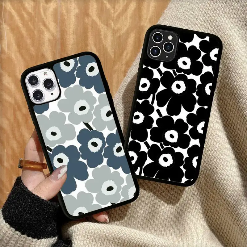 

Beautiful Colorful Poppy Flowers Phone Case Silicone PC+TPU Case for iPhone 11 12 13 Pro Max 8 7 6 Plus X SE XR Hard Fundas