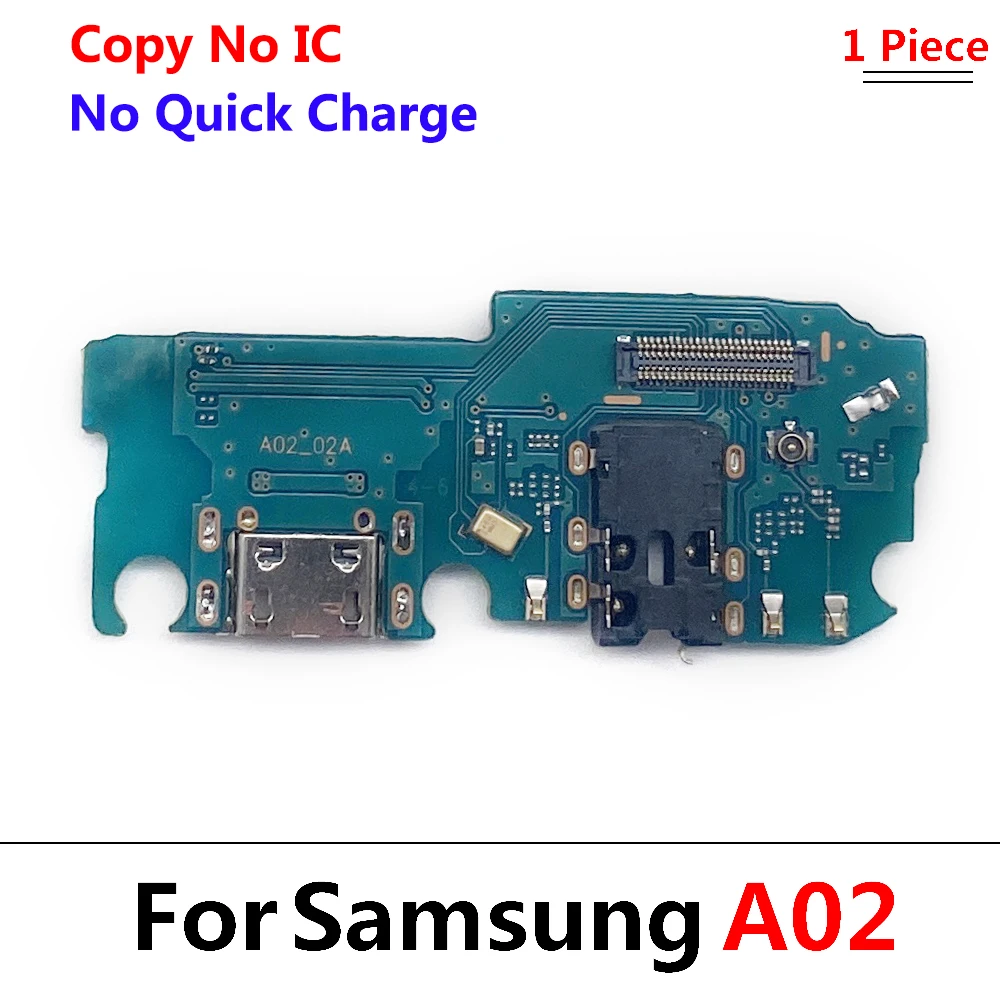 Фото 10 шт./лот, для Samsung A02 A02S A12 A21 A22 A32 4G 5G USB-порт для зарядного устройства, док-станция, зарядная плата, гибкий кабель с микрофоном №2