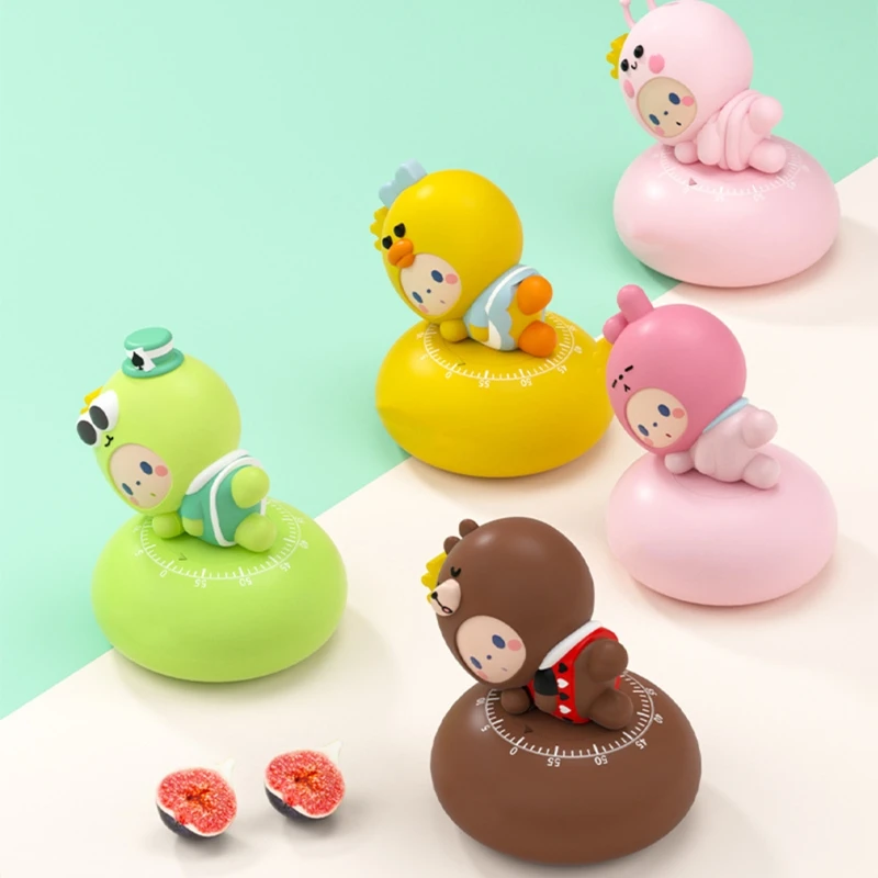 

Cartoon Animal Shape Kitchen Time Mechanical Counters Clock For Cooking Timing Cooking Baking Sports Durable Home Gift 87HA