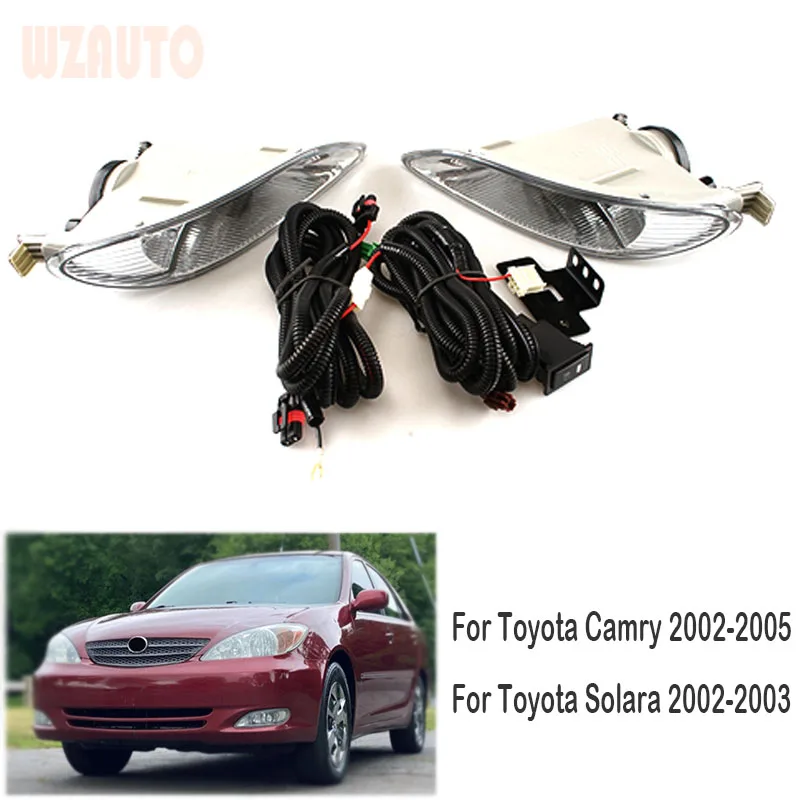 

1 Set Front Bumper Lamp Fog Light Assy With Wiring Harness For Toyota Camry 2002 03 04 05/ Solara 2002 2003