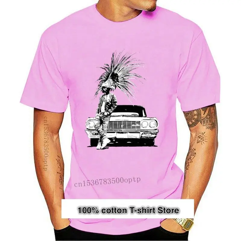 

Camiseta с принтом, артикул Azteca для мужчин, ropa de Coche Lowrider, nueva, Top