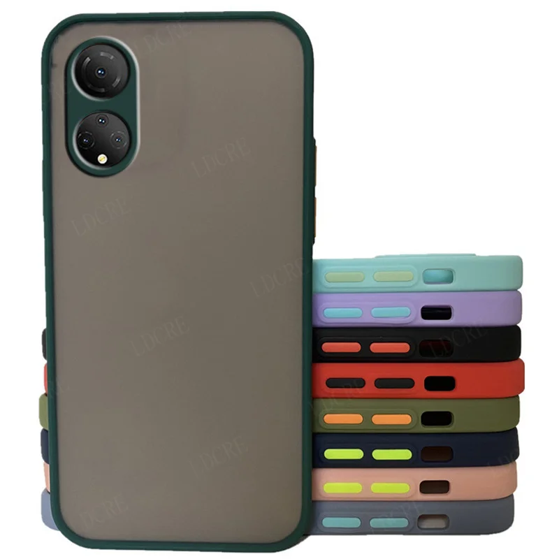 For Cover Honor X7 Case For Honor X7 Capas Colour Frame Back Bumper Shockproof Translucent Matte For Fundas Huawei Honor X7 Case