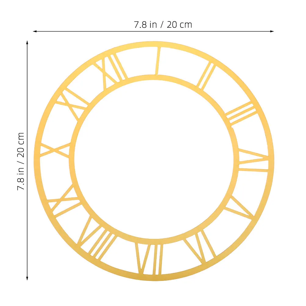 

Зеркальная настенная наклейка для часов золотая акриловая 25 см
