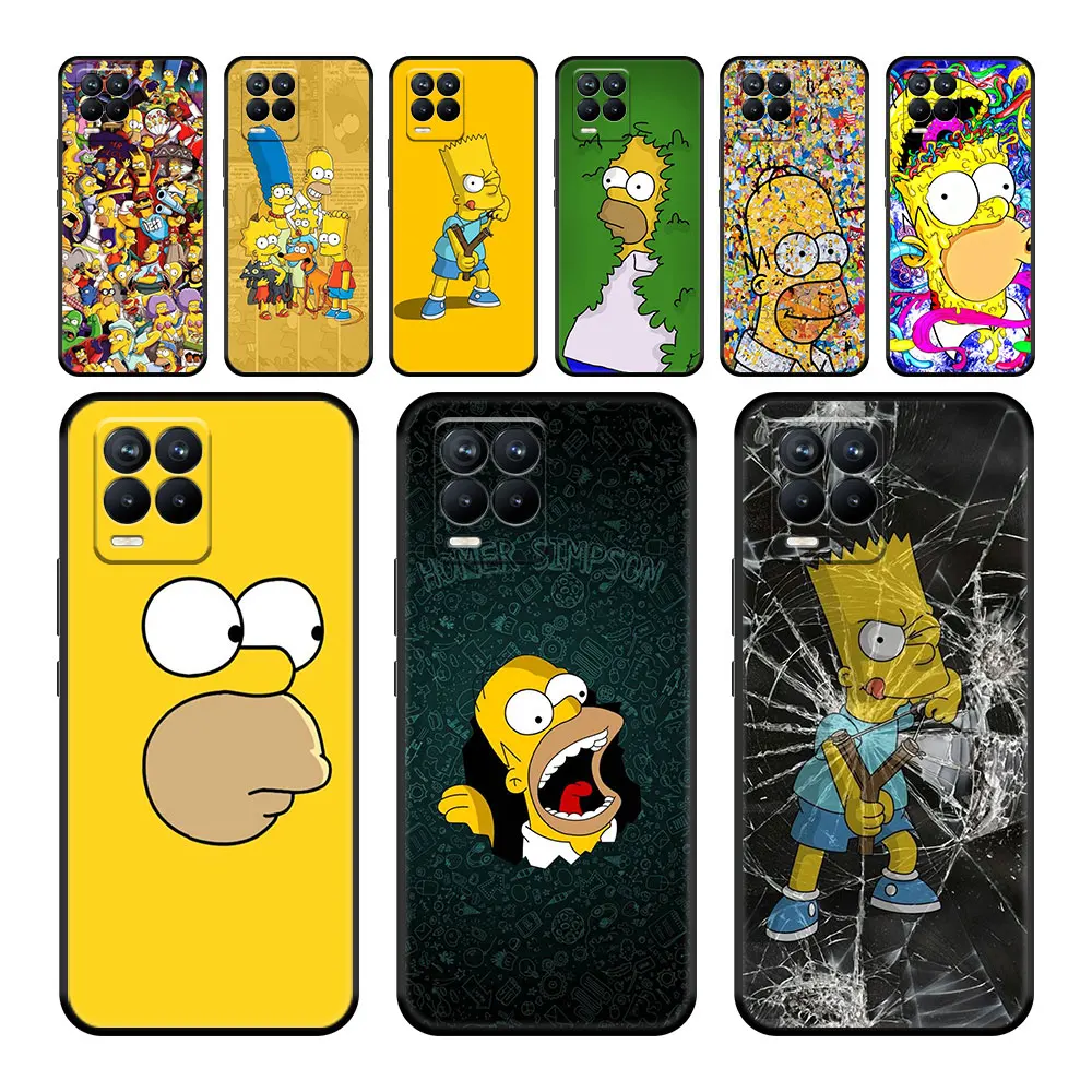 

For Oppo Realme C21y C21 GT Master X50 Pro GT Neo 2 8i 7 Pro 9 5G 8 C15 5 6 C3 V13 XT Celular Case Celulares Anime Simpsons