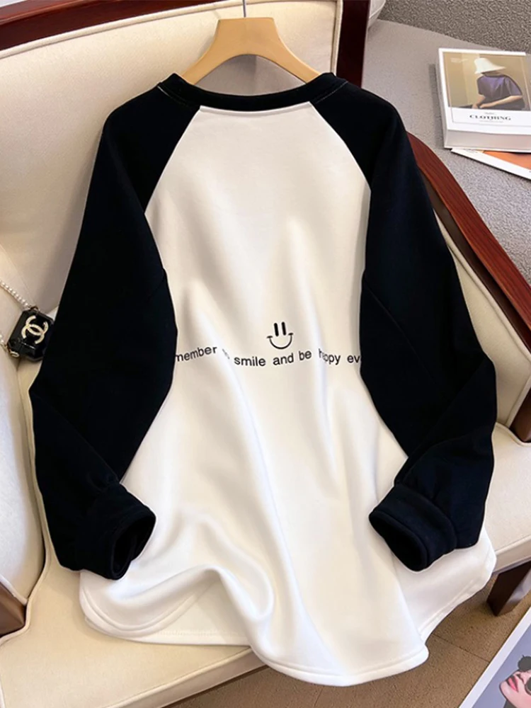 Рубашка с утолщенным низом на флисовой подкладке женская осенне-зимняя