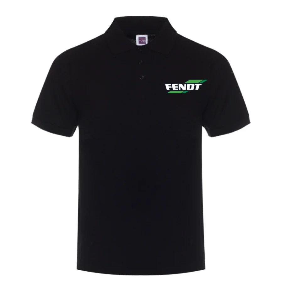 

Футболка-поло мужская летняя однотонная с коротким рукавом и логотипом машины