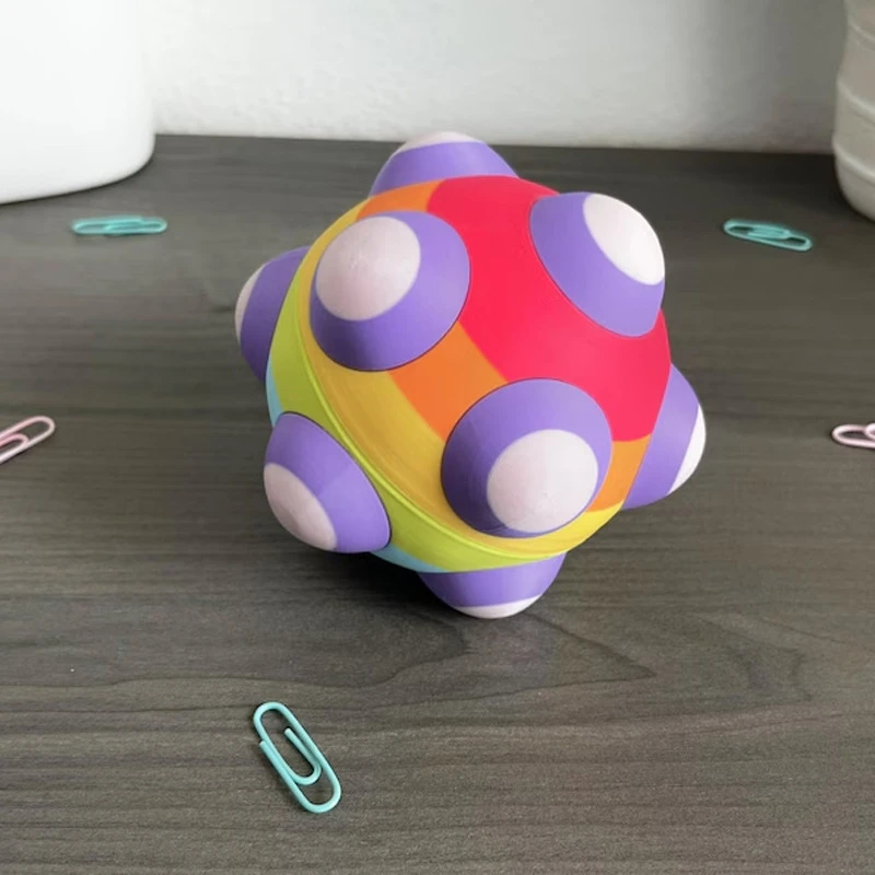 Настольный органайзер с шариками, 3D печатный настольный ящик для хранения ювелирных изделий, скрепки для бумаг, офисные принадлежности, милый красочный подарочный набор для декора стола (art.: 3920d495bf899) - 3920d495bf899