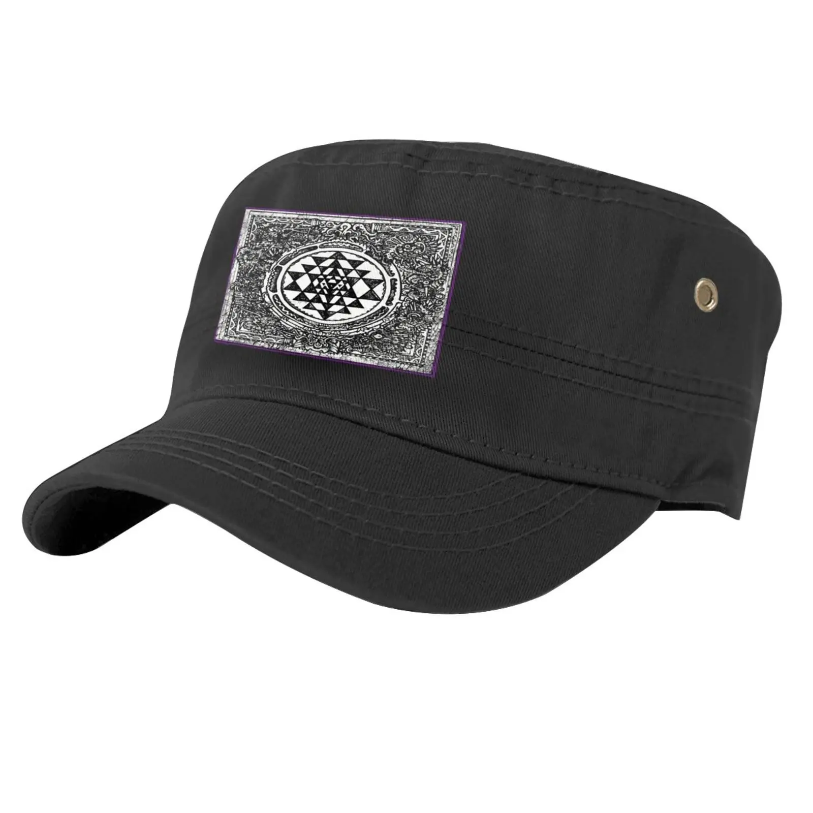 

Trippy Rave Sri Yantra Sacred Geometry Caps For Men Cap Male Beret Beret Men Summer Women's Winter Hats 2022 Cap Hats Man Caps