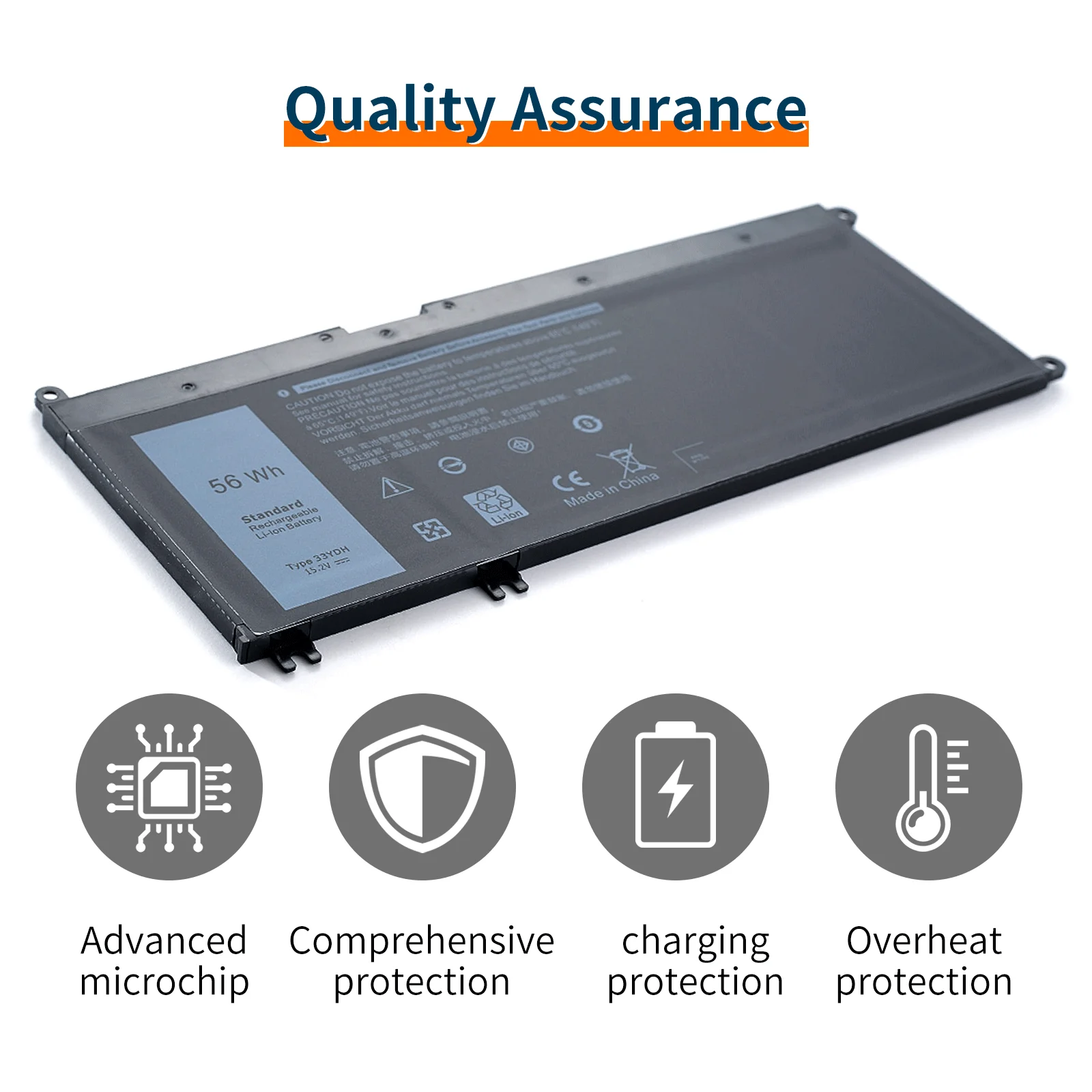 Аккумулятор для ноутбука DELL Inspiron 17 7778 7779 7773 15 7577 G3 3579 5587 3779 7588 P30E серии 2 В 56 Втч