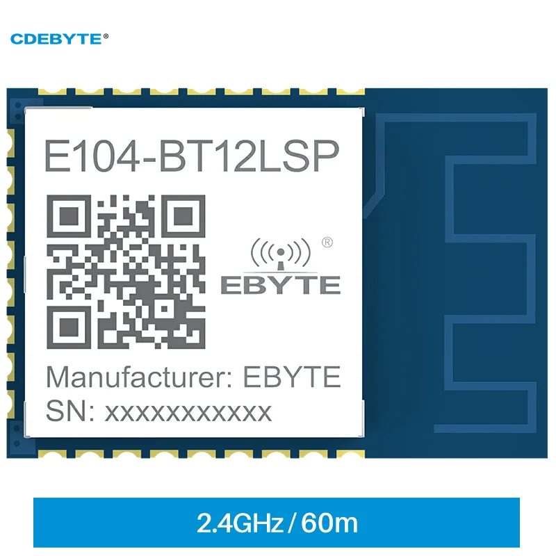 Микросхема TLSR8253F512, сетевой модуль SIG, UART SMD E104-BT12LSP, Ультра маленький 19*13 мм, 10 дБм, 24 МГц ПП FIFO, 60 байт, модуль