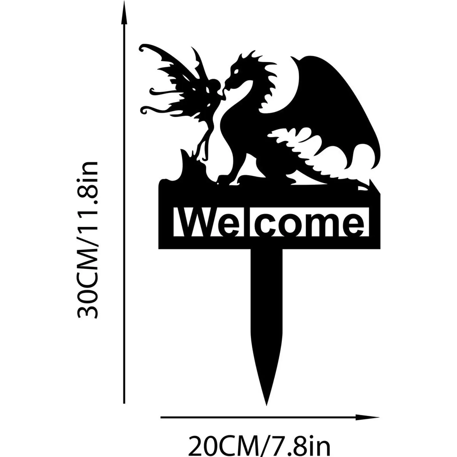 DDPNKL динозавр эльф садовый декор металлическая табличка с логотипом идеально