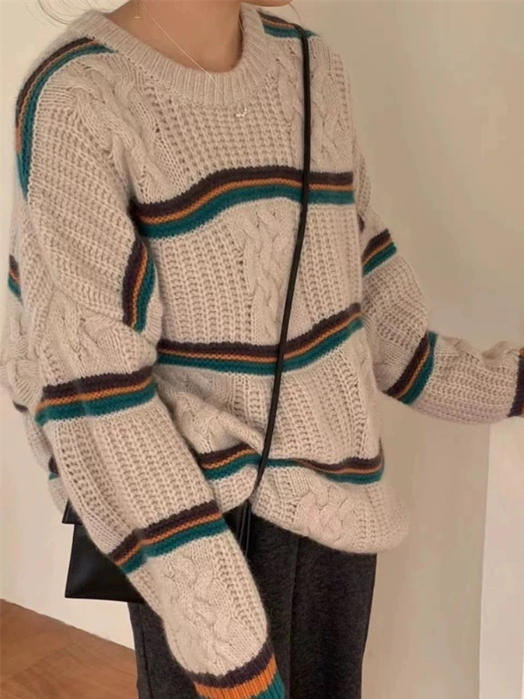 Осень/зима 2023 модная женская теплая вязаная толстовка с капюшоном эластичная