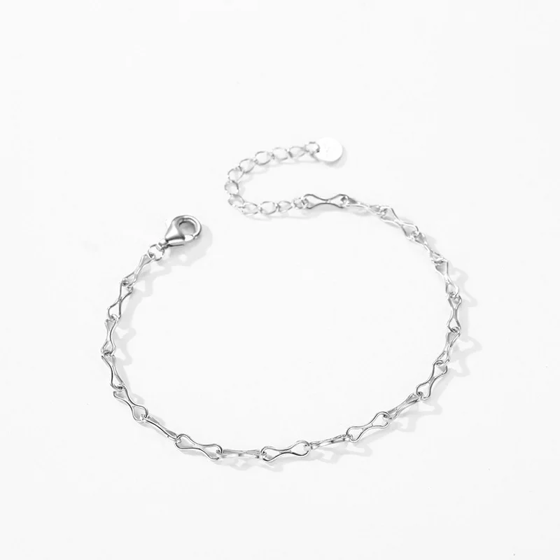 RYJU браслеты из стерлингового серебра 925 пробы с бесконечным сердечком для женщин