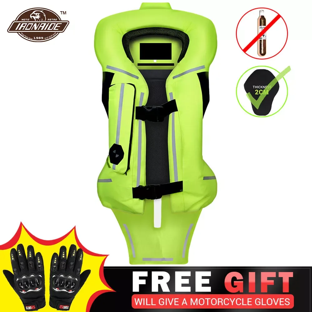 

New Reflective Vest Safety Reflective Jacket Motorcycle Jacket Motorcycle Air Bag Moto Airbag Vest Motocross Racing Airbag S-3XL