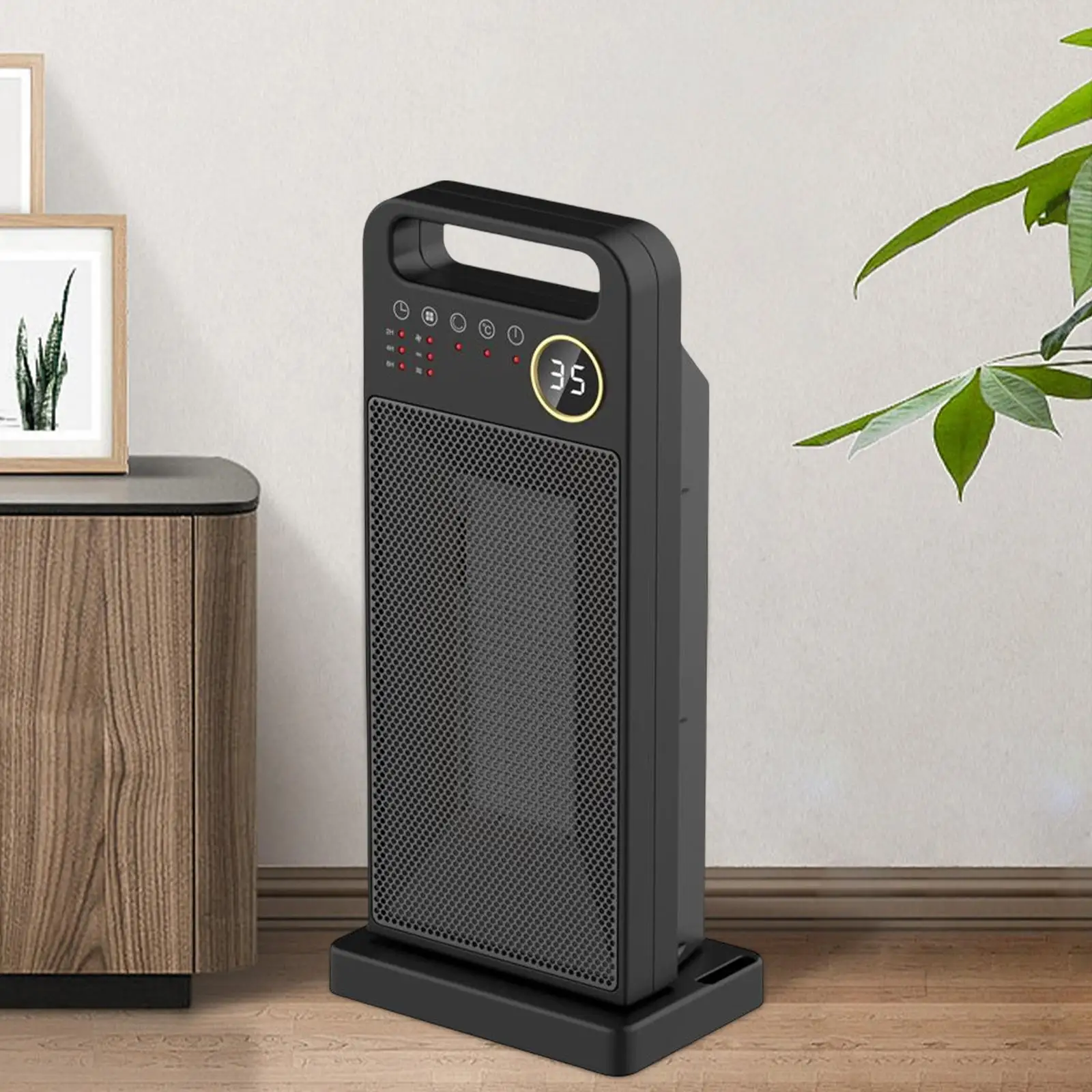

Mini Space Heater Desktop Heater 1200W Fan Heater Quick Heating for Living Room Bedroom