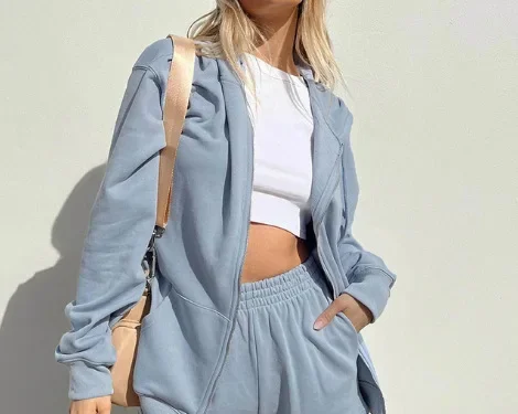 Женский спортивный костюм из двух предметов повседневная однотонная толстовка с