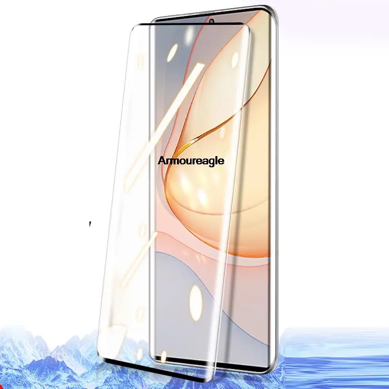 

3d изогнутое закаленное защитное стекло для zte axon 30 ультра полное покрытие Защитная пленка для экрана для zte axon 30 ультра защита