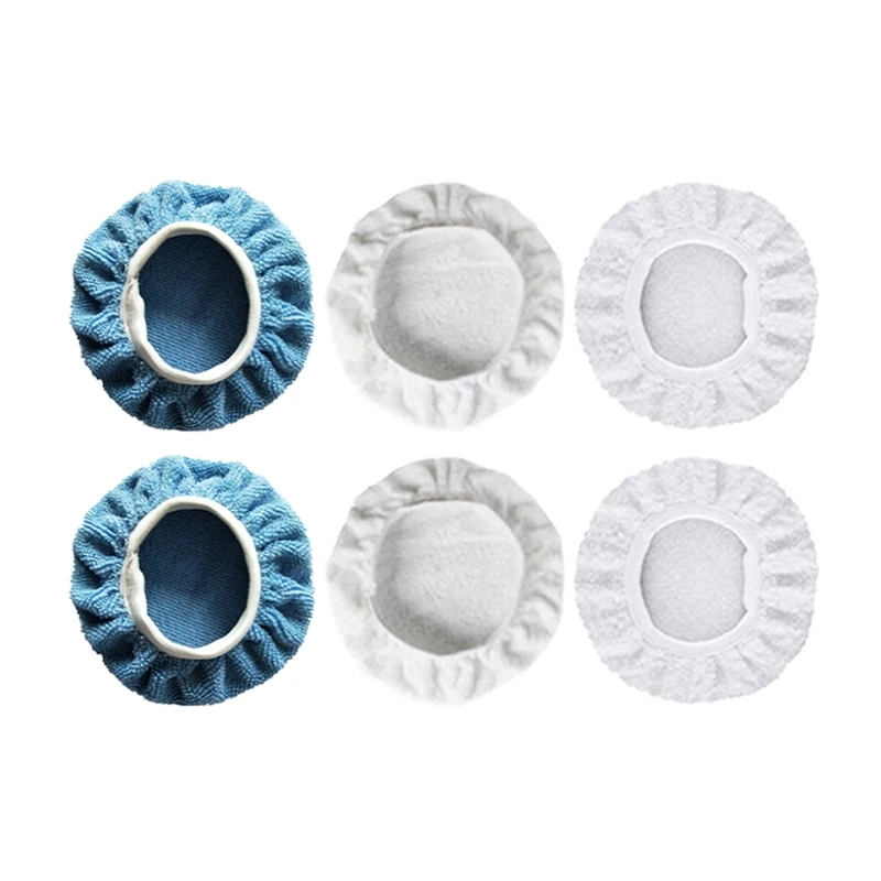 

Polishing Bonnet Buffer Pad Microfiber Bonnet Car Polisher Pad Cover for Car Paint Care 5-6" 7-8" 9-10" 3 Sizes