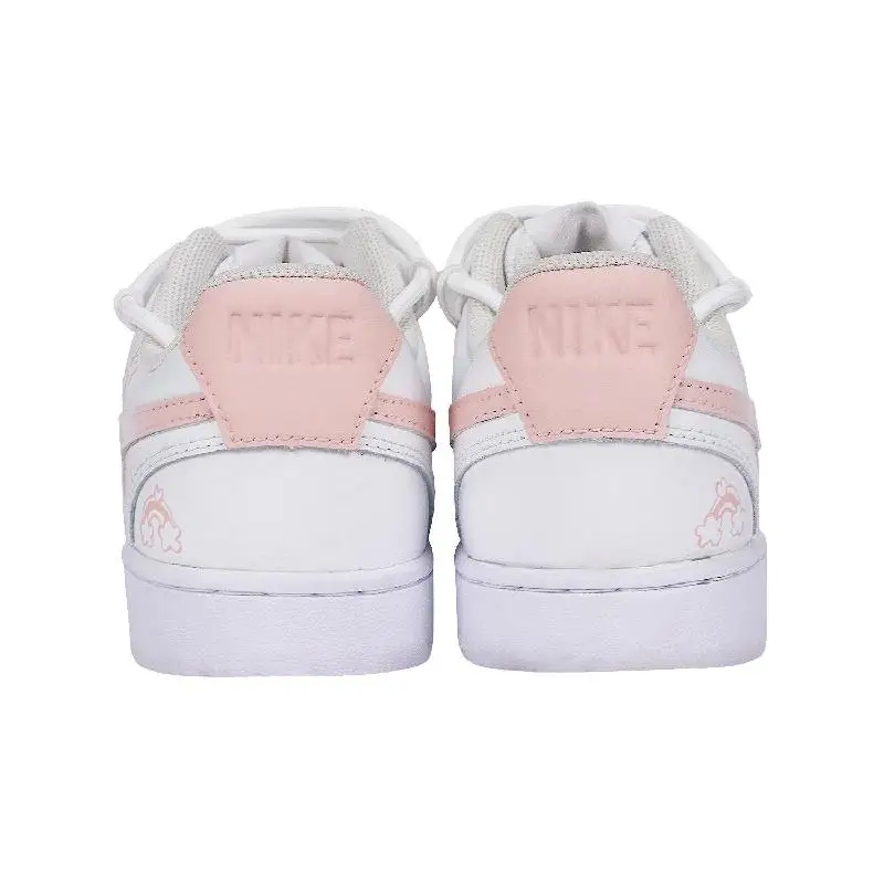 【Настроить】Nike Court Vision 1 обувь для скейтбординга женские низкие белые/розовые