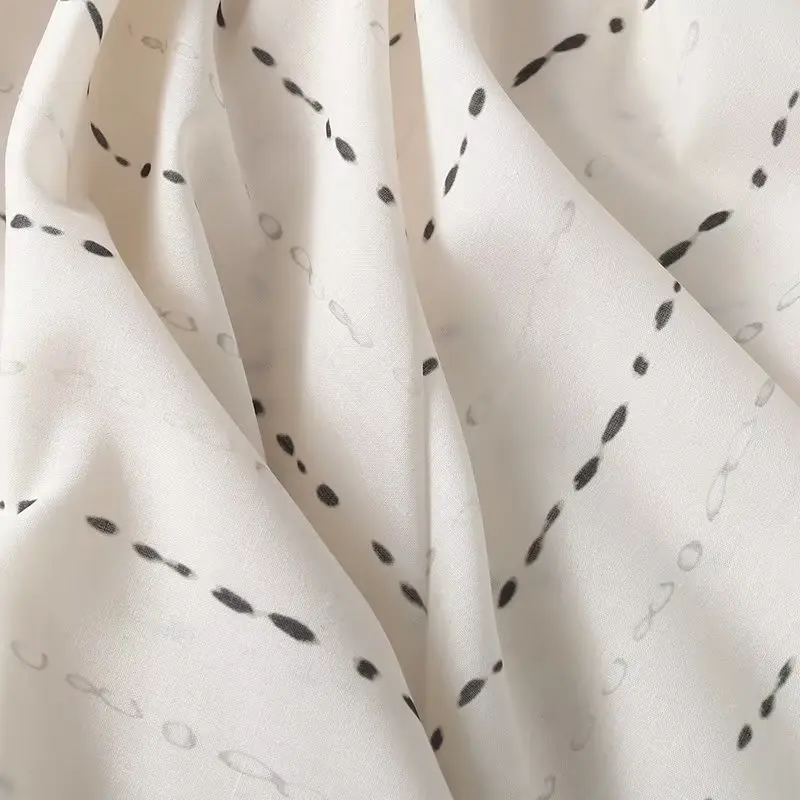 Платье Летнее Длинное свободное с V-образным вырезом и принтом