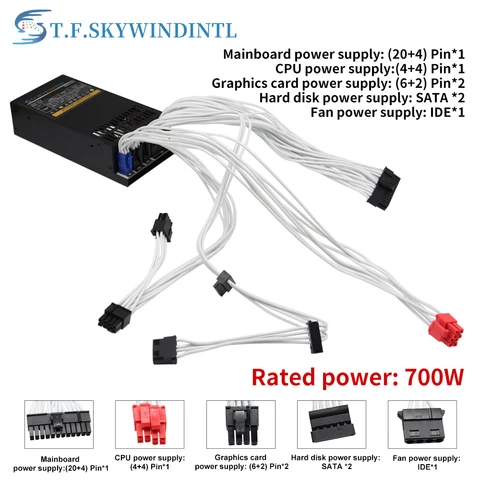 T.F.SKYWINDINTL Блок питания для компьютера 1U Flex-ATX 550/600/650/700 Вт