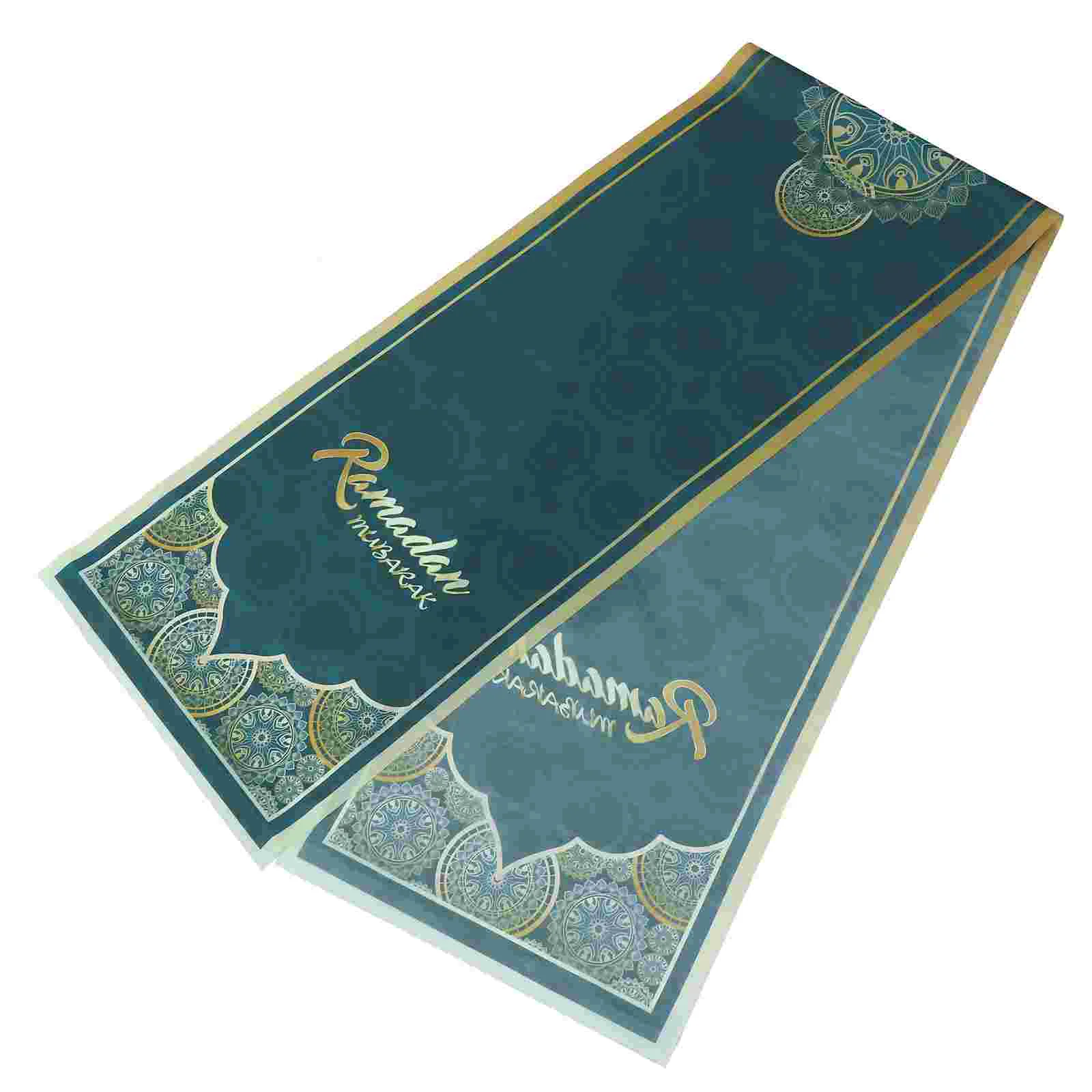 

Table Eid Mubarak Runner Ramadan Decorations Islamic Decor Muslin Sign Party Favors Gifts Home Cloth