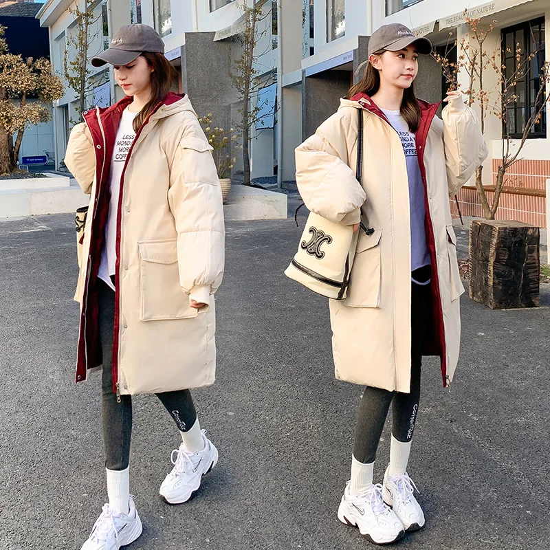 Winter Coat for Women Coats Parkas Jackets Oversize Hooded Cotton Padded Jacket Korean Fashion Women's Winter Jacket 2022