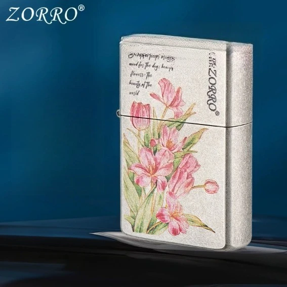 Фото Шедевр Ван Гога с цветной печатью ZORRO - абрикосовый узор в стиле ретро, шлифовальный круг, масляная зажигалка, аксессуары для курения №5