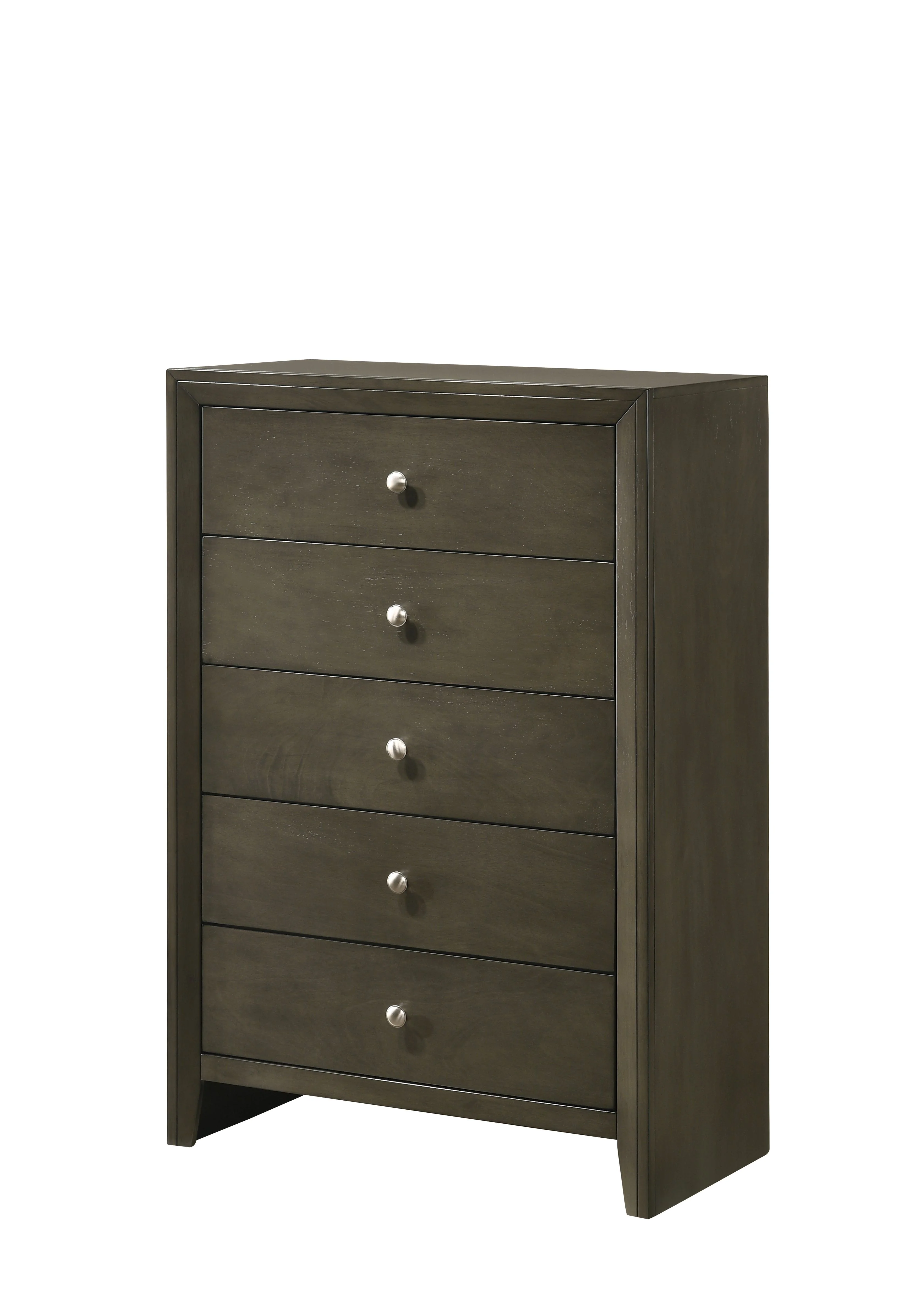 Traditional House Beatrice Chest Charcoal Bedroom Cabinets Wardrobe Closet Home Furniture for Bedroom Gray Finish