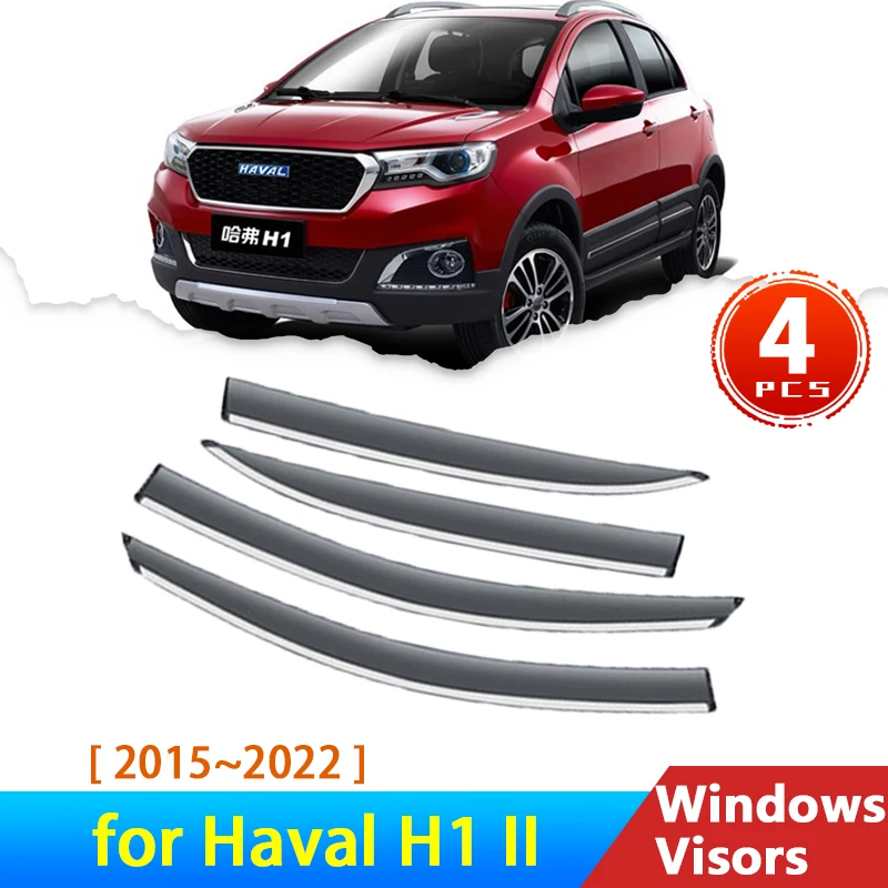 

4x Deflectors for Haval H1 II 2015~2022 Accessories Car Windowa Visor Rain Eyebrow Guard Auto Protector 2021 2020 2019 2018 2017