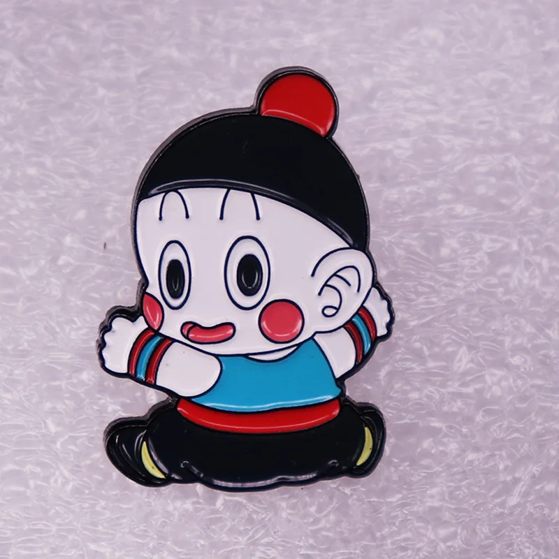 

Animated Character Jiaozi Jewelry Gift Pin Wrap LapeFashionable Creative Cartoon Brooch Lovely Enamel Badge Clothing Accessories