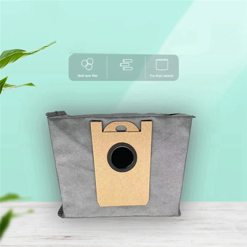 10 Pcs Dust Bags for Eufy RoboVac L35 Hybrid LR30 LR20 Auto-Empty Station with Activated Carbon Fabric