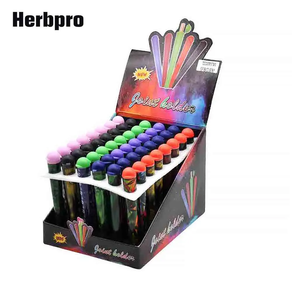 

12pcs/lot Plastic Doob Tubes 120MM Joint Holder Stash Jar Storage Paper Cones Airtight Waterproof Pill Box Cigarette Accessories