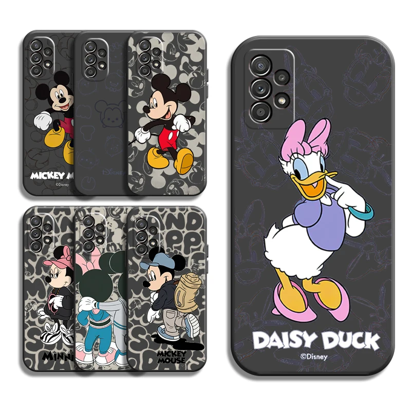 

Disney Mickey Mouse Phone Cases For Samsung Galaxy A31 A32 A51 A71 A52 A72 4G 5G A11 A21S A20 A22 4G Soft TPU Back Cover