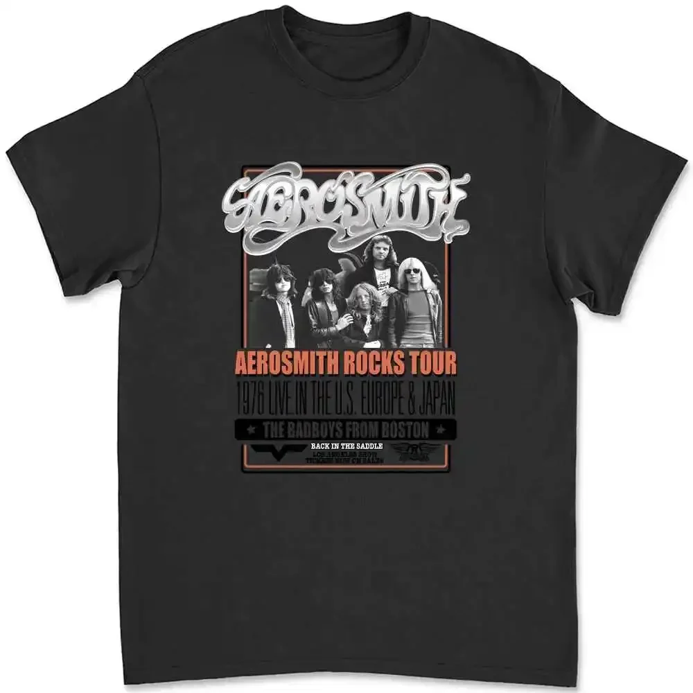 Фото Мужская футболка Aerosmith Rocks Tour 1976, Европа, Япония, 3 W3 №1