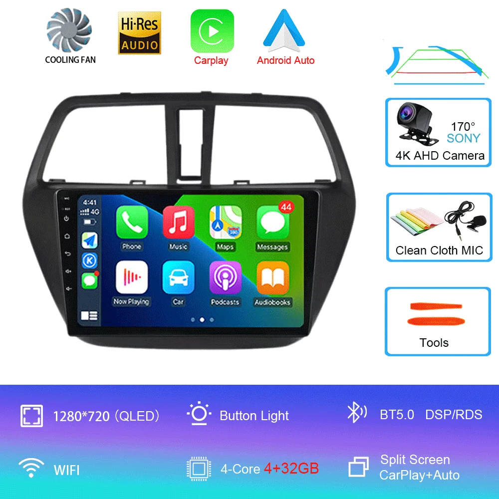 

Android 15 Автомобильный радиоприемник Мультимедийный видеоплеер 2 Din 4G WIFI для Suzuki SX4 2006-2014 гг. Wireles Carplay Навигация GPS RDS Головное устройство