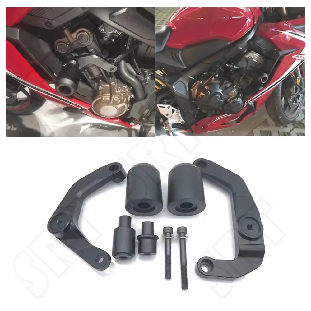 

Fits for Honda CB650R CBR650R CB CBR 650R ABS 2019 2020 2021 Motorcycle Frame Protection Sliders Falling Protector Slider Kit