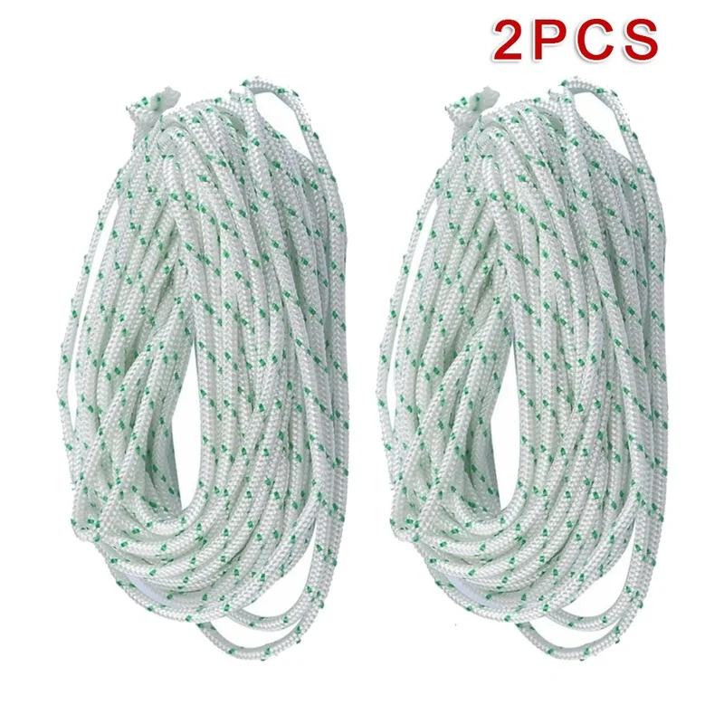 

2pcs Pull The Start Rope 4M Recoil Starter Pull Start Cord / Rope Lawn Mower Engine Atco 4mm Diameter Oil Petrol Resistant