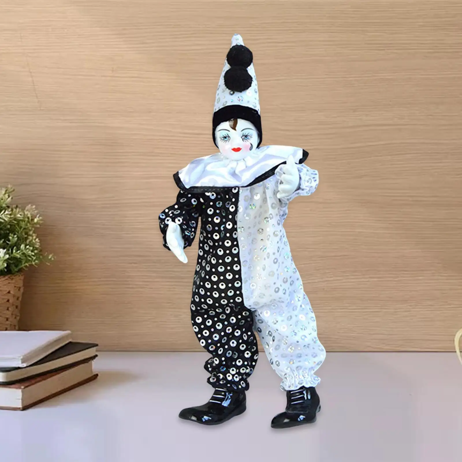 

Декоративная мягкая игрушка клоуна, фигурка куклы, украшения, подставка из ткани для сувениров вечерние ринку
