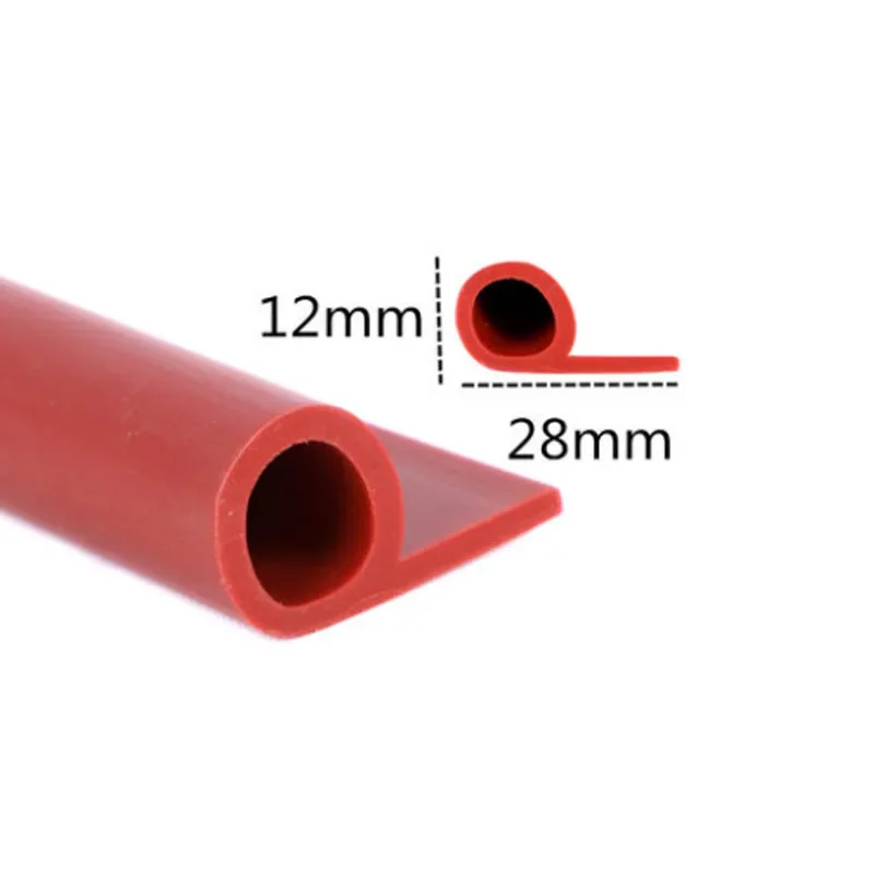 

Силиконовые ленты для герметизации окон и дверей в духовке с высокой температурой, красные, 9 форм, автоматический шум