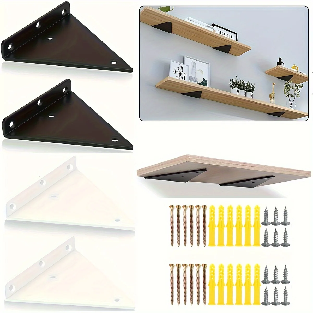 5 5-дюймовый Зажим Для Скрытого Кронштейна Полки Сверхпрочная Квадратная Опора