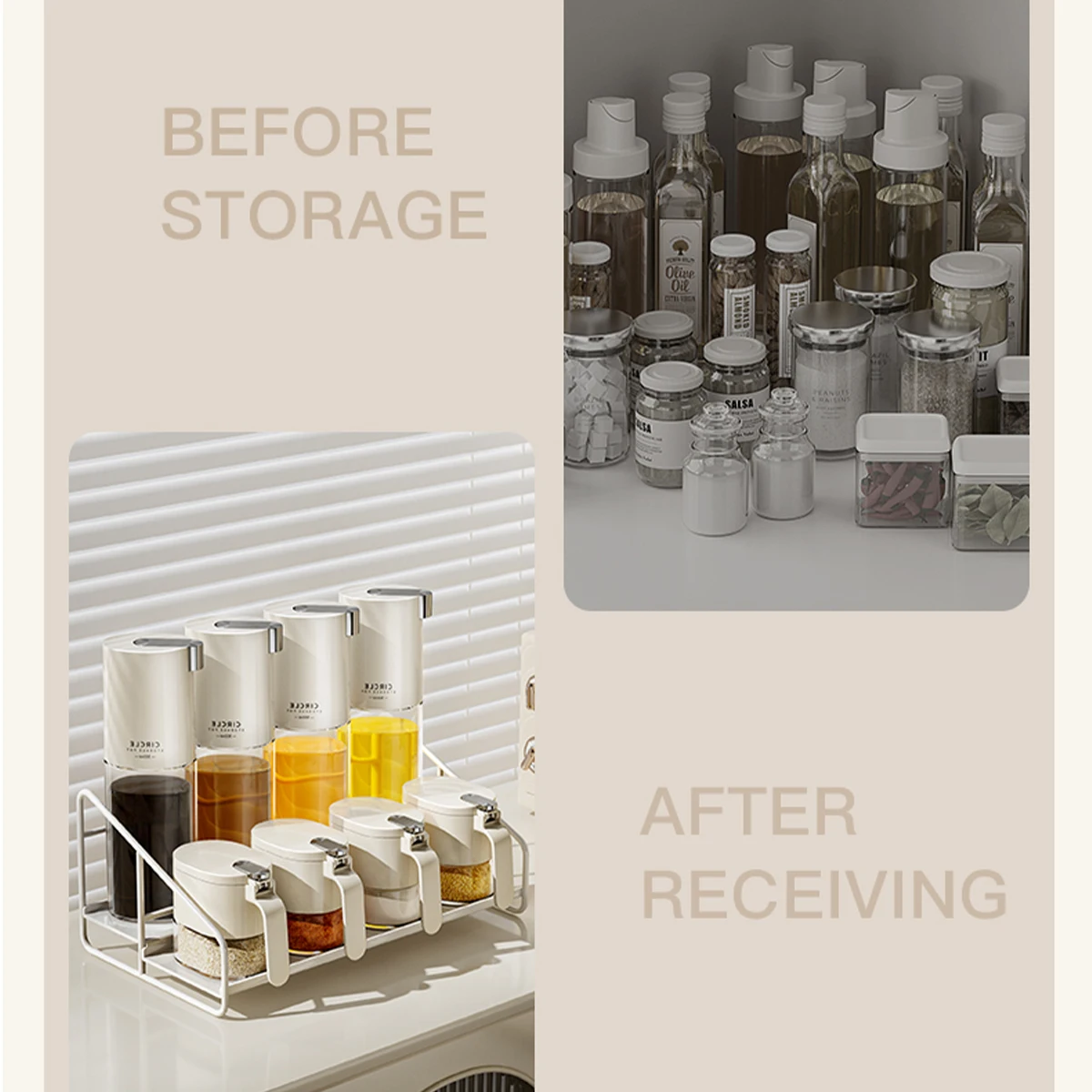 Стойка для хранения WMMO кухонный стальной стеллаж специй и бутылок с маслом