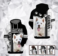 fashion german shepherd men hoodies 3d graphic love dogs animals printed sweatshirts pullovers harajuku streetwear zip hoodies