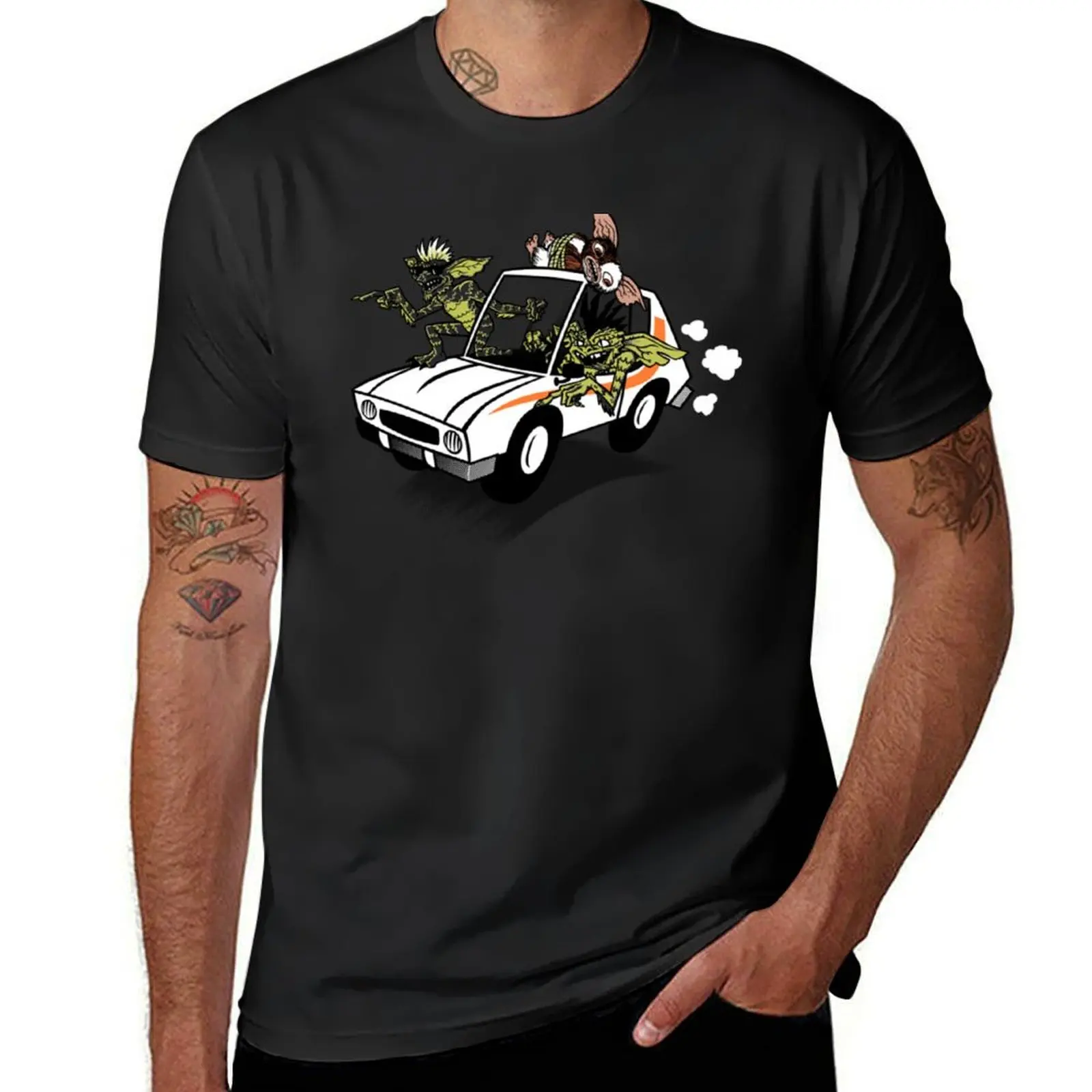 Футболка Gremlins в in a Gremlin кавайная одежда летняя быстросохнущие мужские футболки