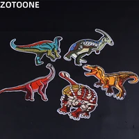 jurassic park dinosaur iron on patches on clothes embroidered patch badges diy sewing clothing thermoadhesive patches stickers